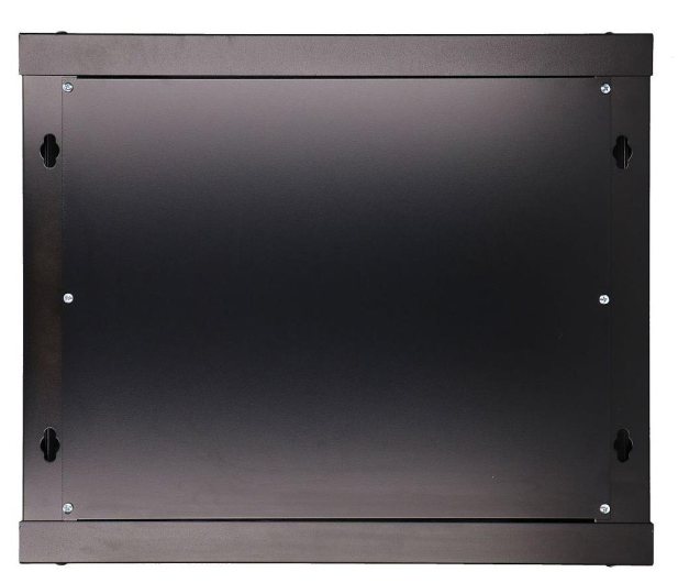 Extralink Szafka wisząca rack 9U 600x600 czarna szklane drzwi EX.3968 - 489306 - zdjęcie 5